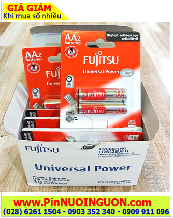COMBO 1HỘP 20viên (10vỉ 2 viên) Pin AA 1.5v Alkaline FUJITSU LR6-FU-W Made in INdonesia chỉ 229.000/1HỘP